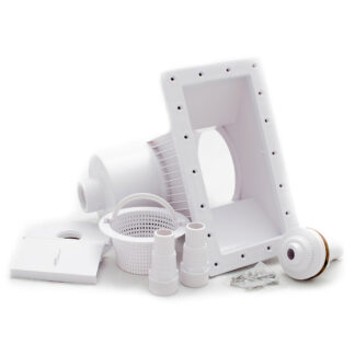 Écumoire murale blanche - grande ouverture