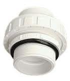 Union avec joint torique dévissable 1 ½" en PVC (vissé mâle x collé)